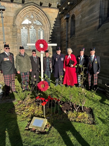 Representatives of the Royal British Legion at Holy Trinity Church, St Andrews